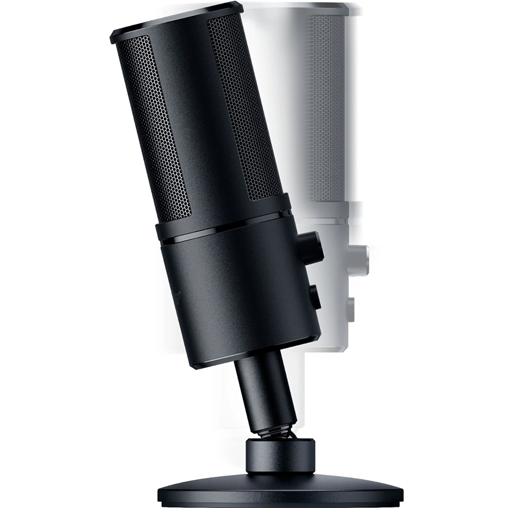 Microfon Streaming Seiren X USB, Super-Cardioid, Rezistent La Soc, Flexibil, Ultra Compact, Negru