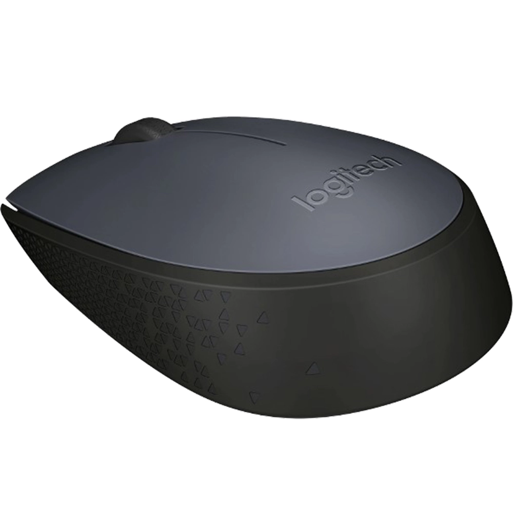 Mouse Wireless Bluetooth M170, Receptor USB, Design Ambidextru, Negru Gri