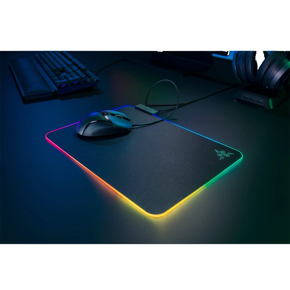 Mouse Pad Gaming Firefly V2 Micro Textured Mouse Mat, Ultra Subtire Cu Iluminare Personalizata, Negru