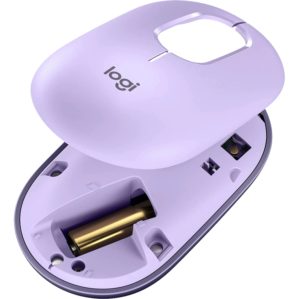 Pop Mouse, Customizable Emoji Button, Wireless, Star Twilight Purple
