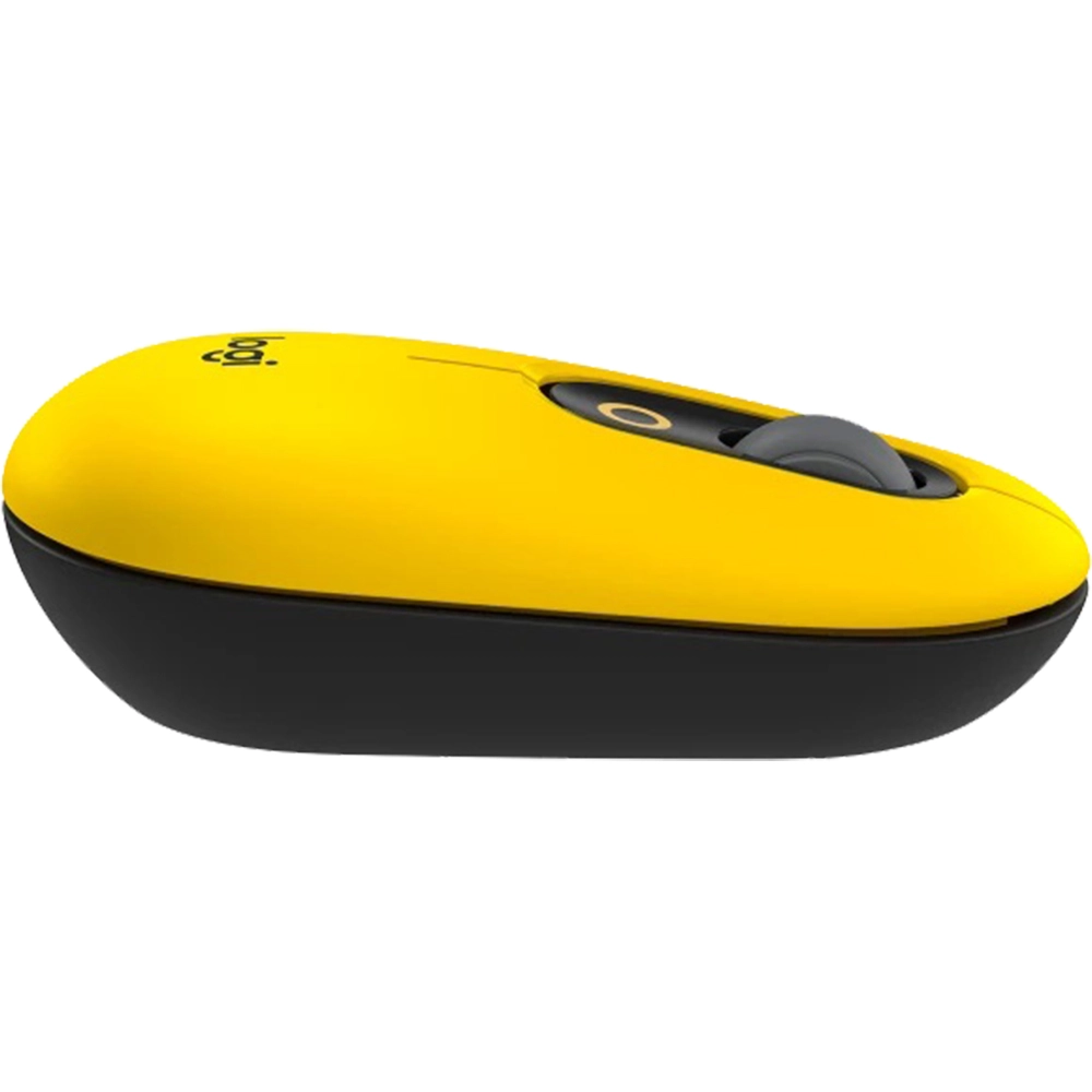 Pop Mouse, Customizable Emoji Button, Wireless, Blast Yellow 