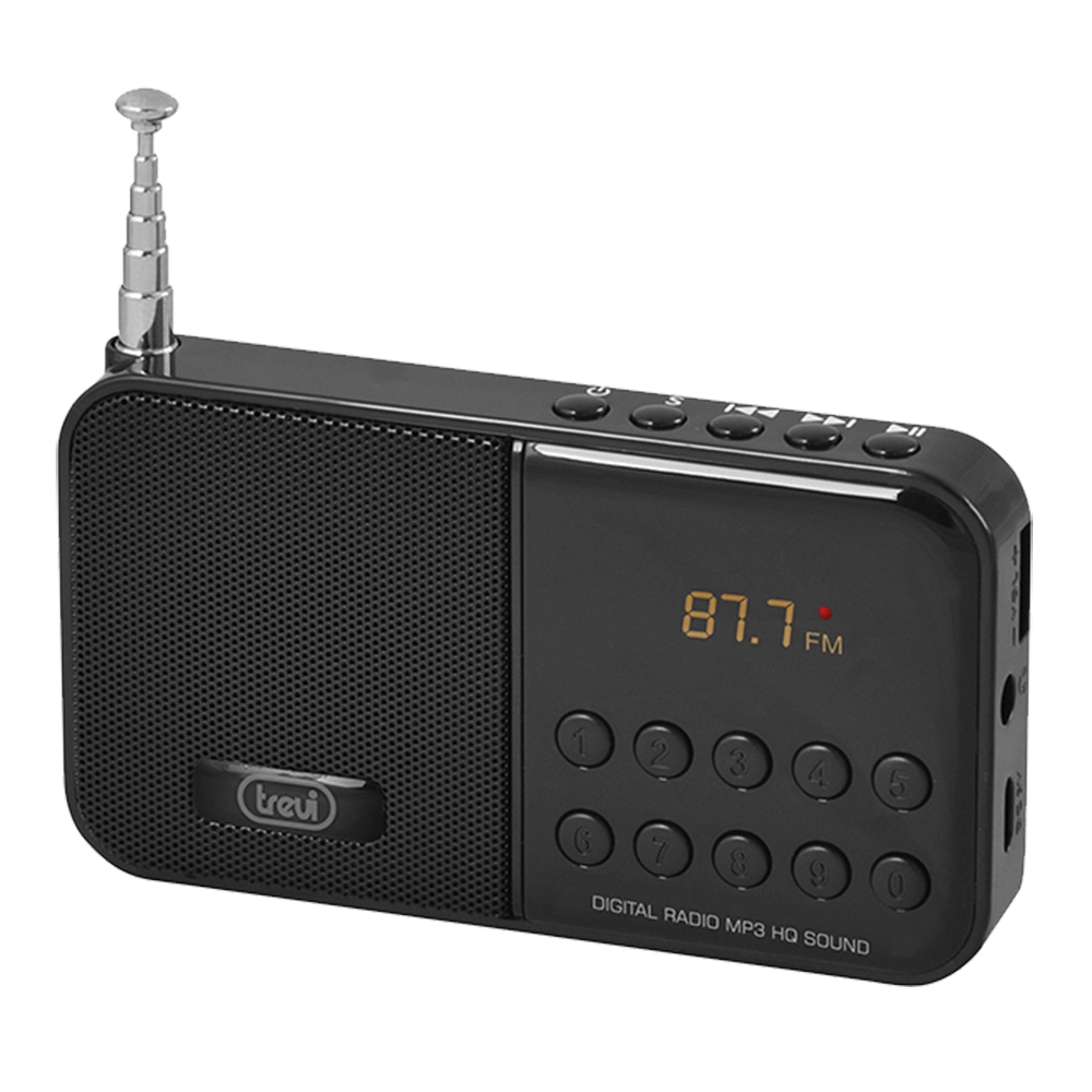 Radio Portabil FM Micro SD Negru