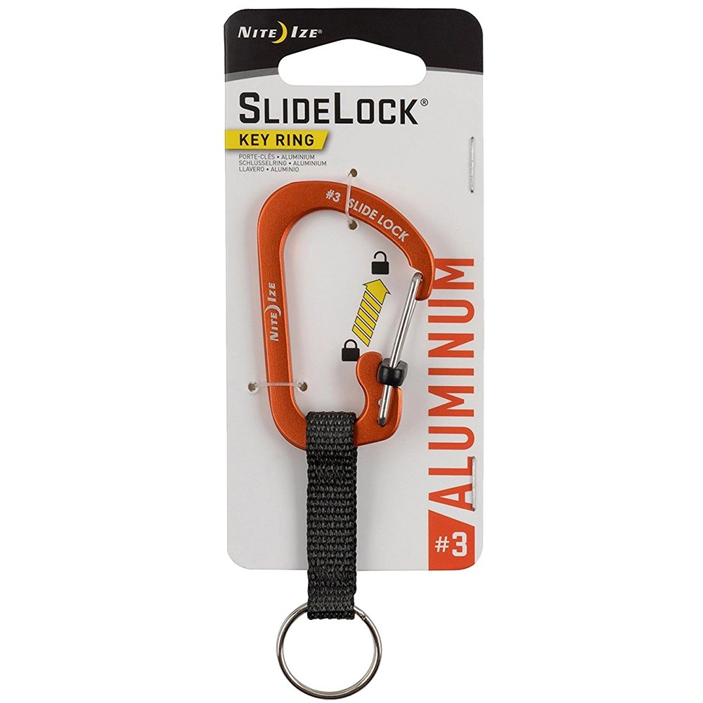SlideLock Carabina Pentru Chei Aluminiu Portocaliu