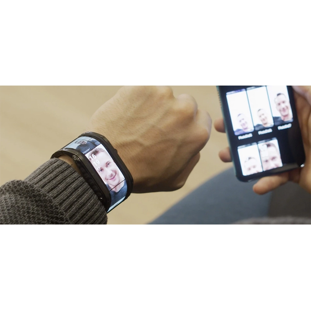 Smartwatch 8GB (1GB RAM) Foldable Flexible Display Negru
