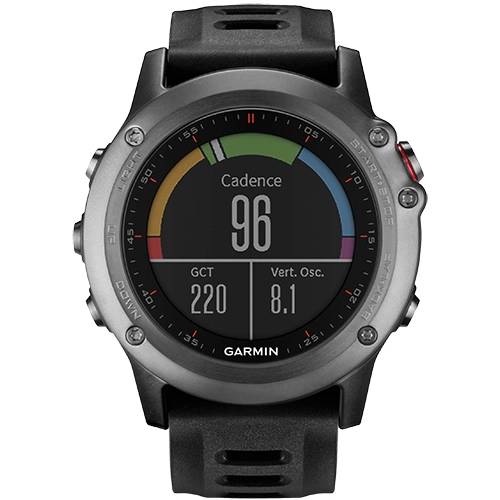 Smartwatch Fenix 3 GPS Curea Silicon Negru