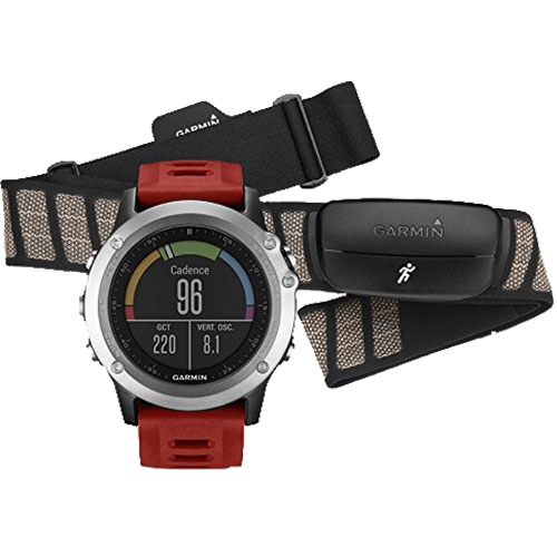 Smartwatch Fenix 3 Multisport GPS HR Performance Bundle Curea Silicon Rosie