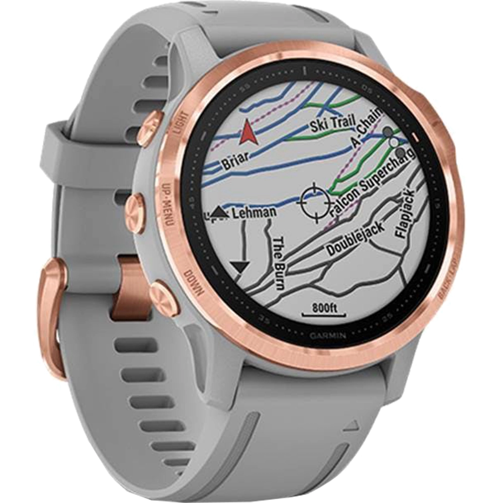 Smartwatch Fenix 6S Sapphire Rose Gold Si Curea Gri