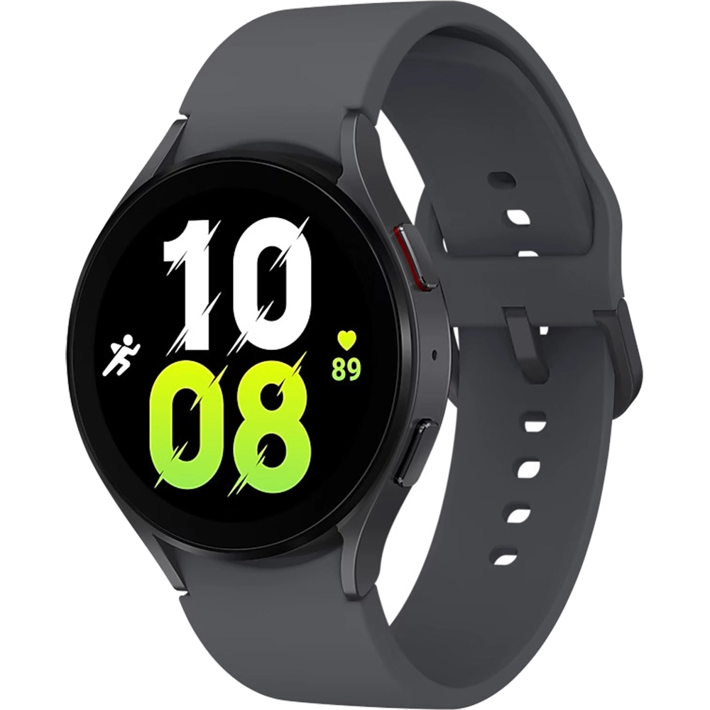 Smartwatch Galaxy Watch 5 Bluetooth 44 mm carcasa Aluminiu Graphite Sport Band + curea sport M/L Sapphire Gri