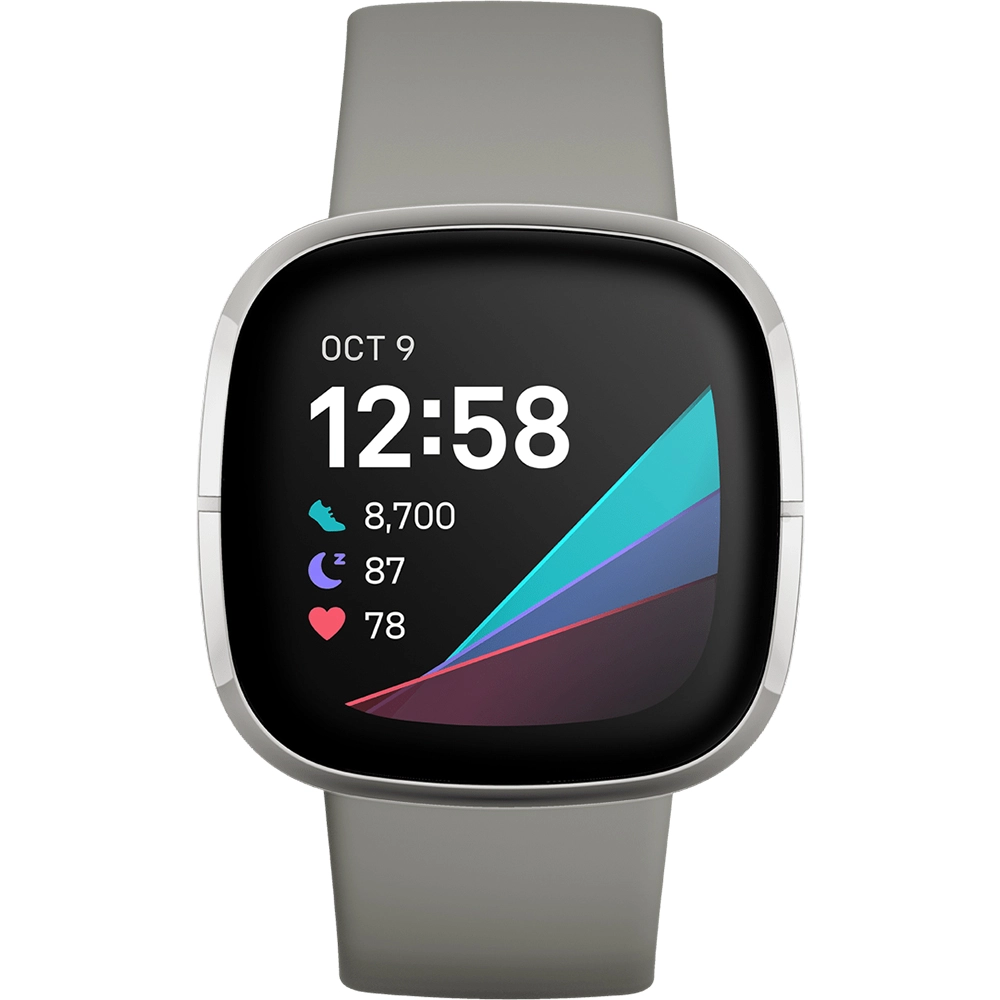 Smartwatch Sense Otel Inoxidabil Advanced Health Sage Grey / Silver