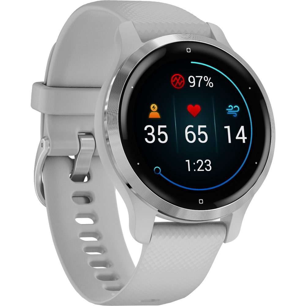 Smartwatch Venu 2S GPS, Otel Inoxidabil Si Bratara Din Silicon Mist Gray