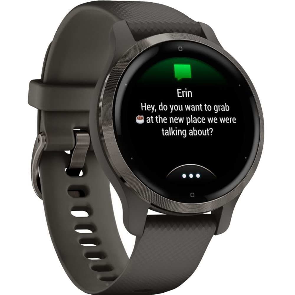 Smartwatch Venu 2S Otel Inoxidabil Slate/Graphite Si Bratara Din Silicon