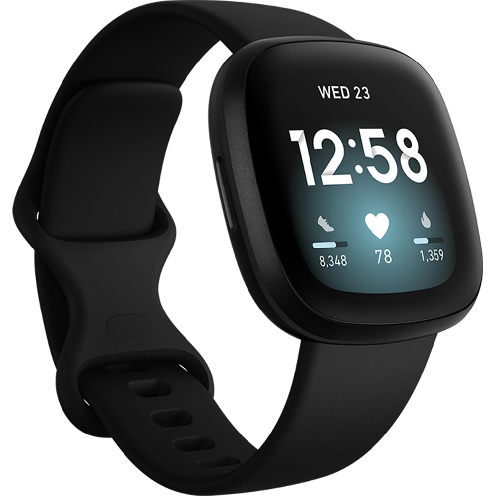 Smartwatch Versa 3 Health & Fitness Onyx Black/Black Negru