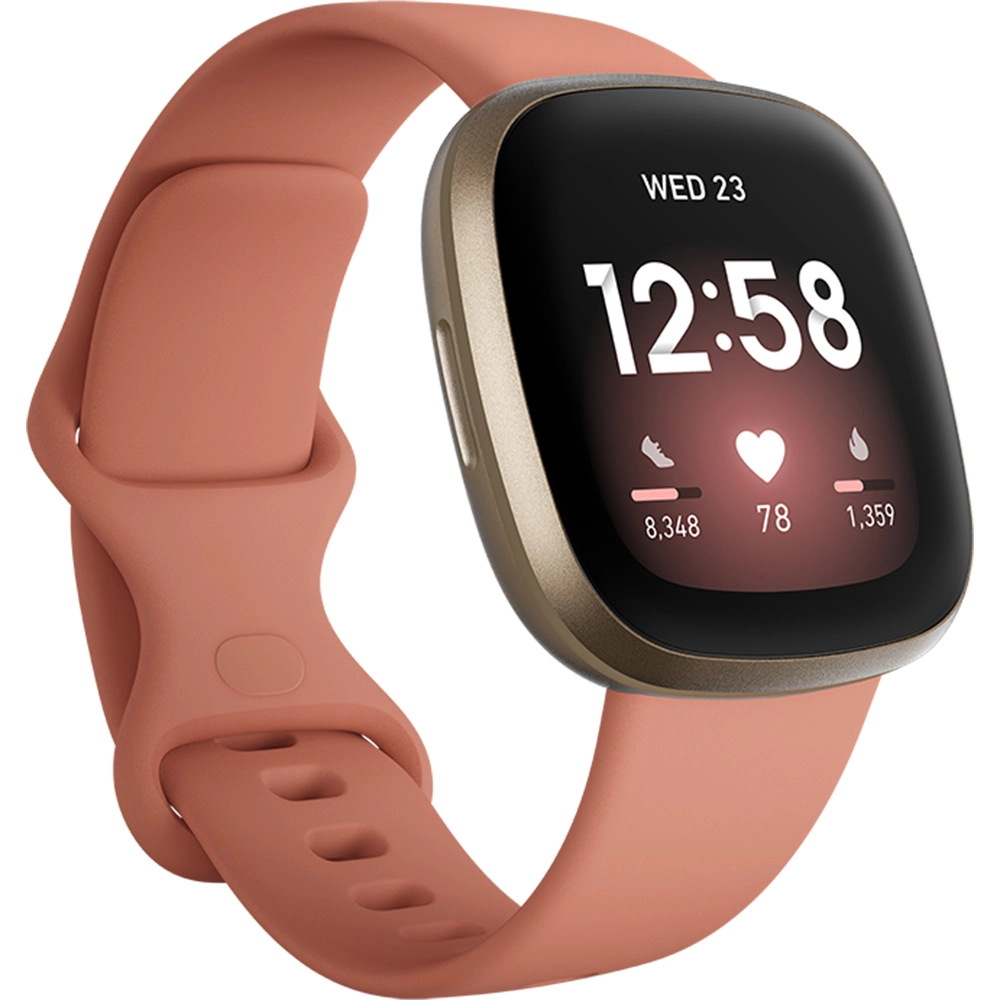 Smartwatch Versa 3 Health & Fitness Pale Yellow/Pink Roz