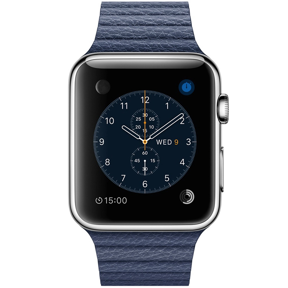 Smartwatch Watch 42MM Otel Inoxidabil Si Curea Loop Albastru Midnight
