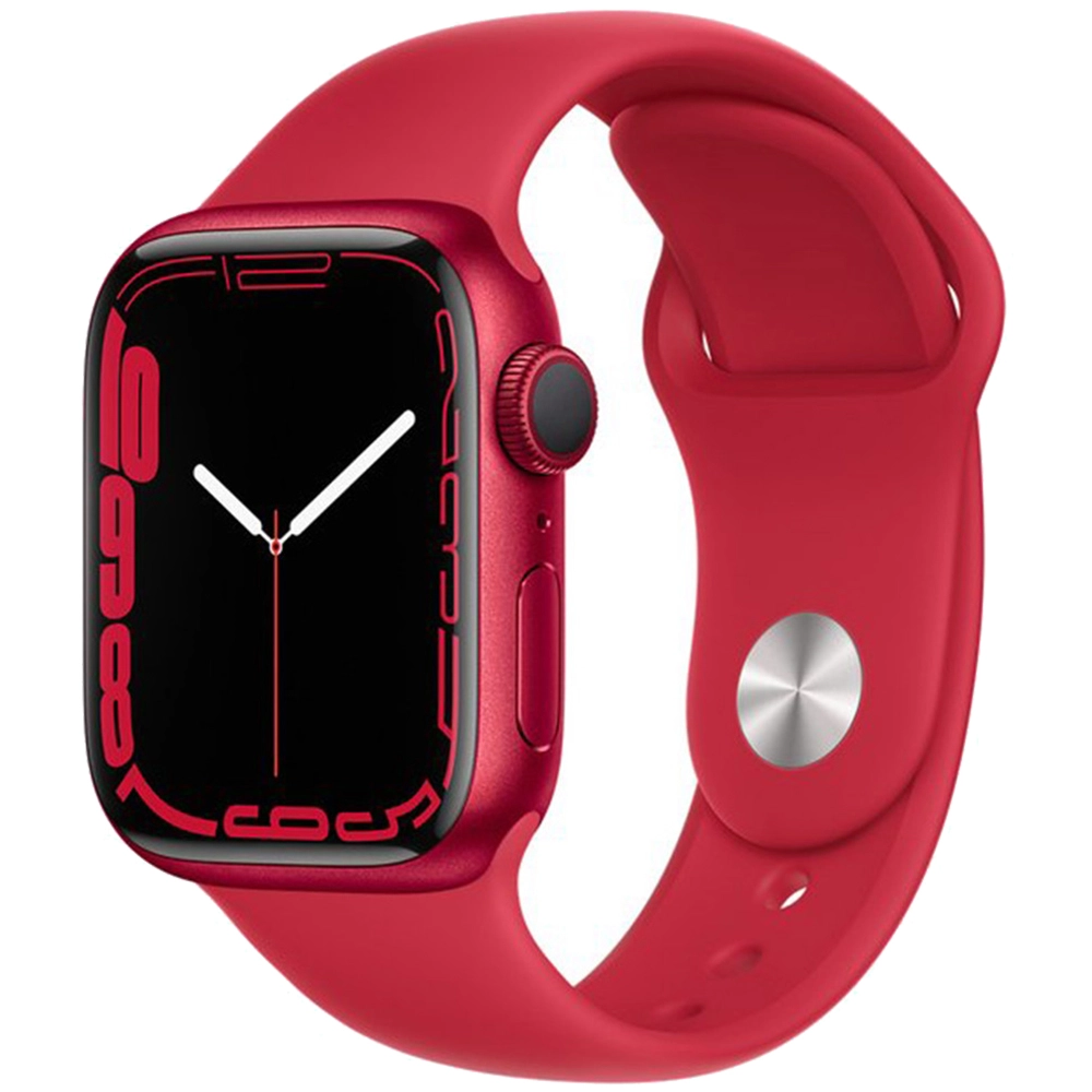 Smartwatch Watch 7 GPS 41mm Aluminiu Product Red Si Curea Sport Rosu