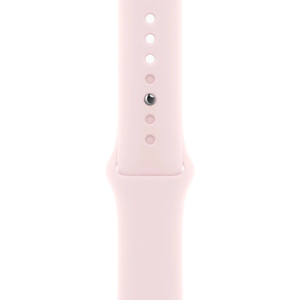 Smartwatch Watch 9 GPS 41 mm carcasa Aluminiu Pink si Curea Sport Light Pink M/L Roz