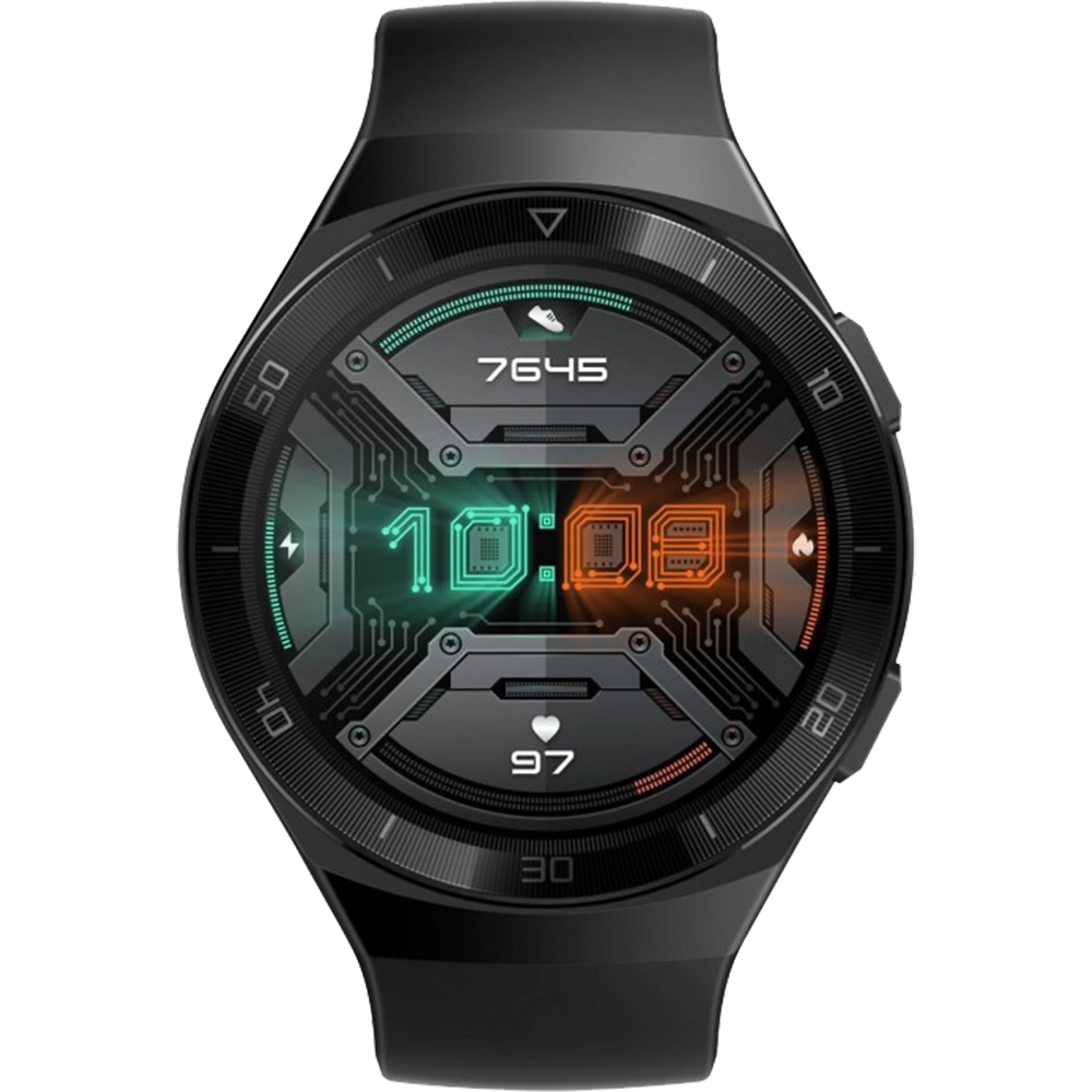 Smartwatch Watch GT 2e Fluorelastomer Strap Graphite Negru