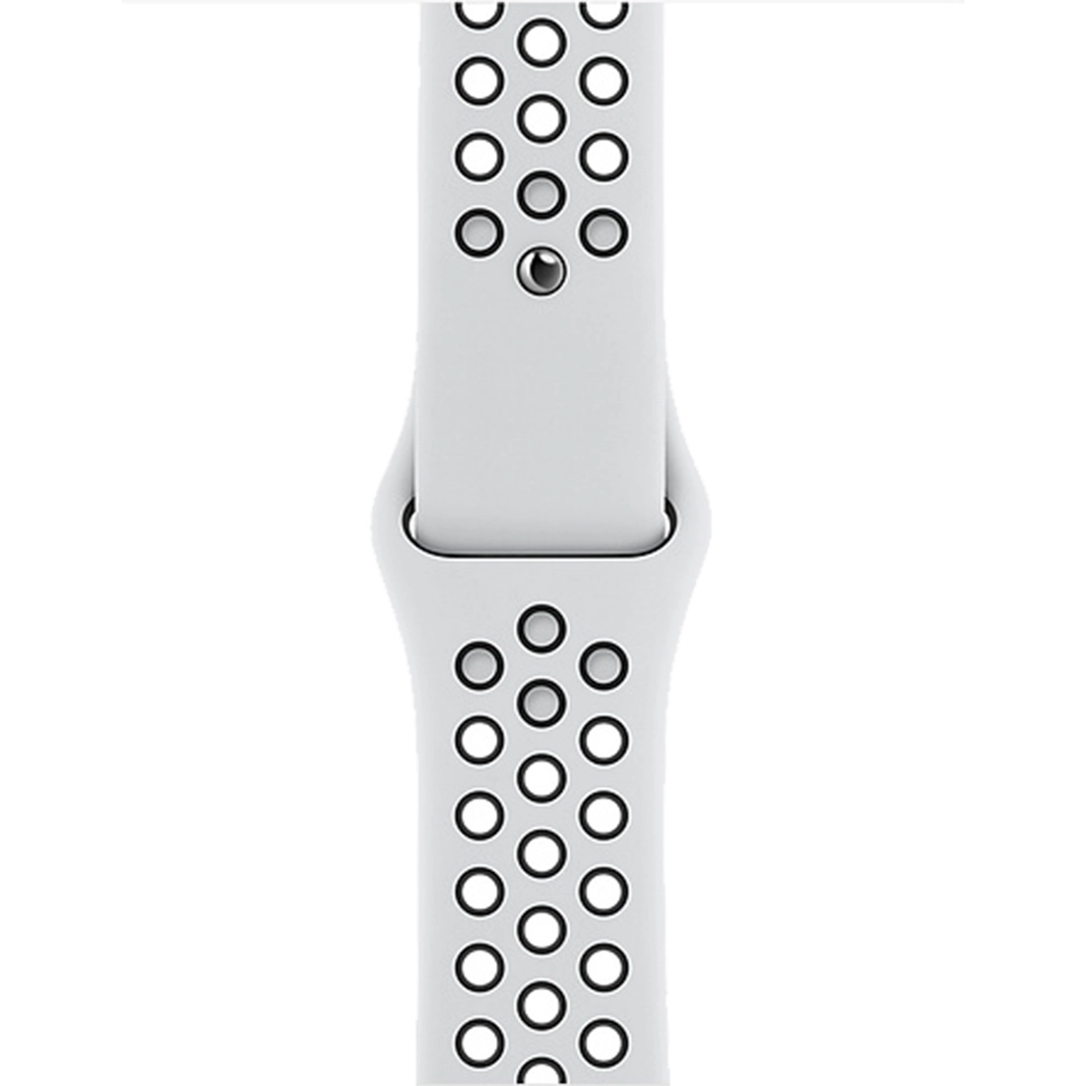 Smartwatch Watch Nike SE 44mm Aluminiu Argintiu Si Curea Sport Pure Platinum Black Argintiu