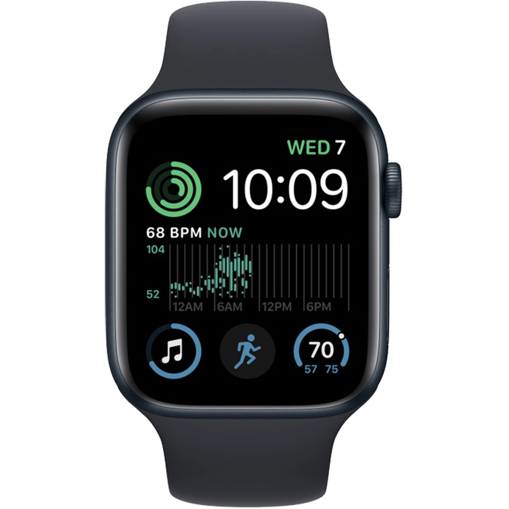 Smartwatch Watch SE 2 GPS + Cellular 44 mm carcasa Aluminiu Midnight si curea Sport M/L Midnight Negru