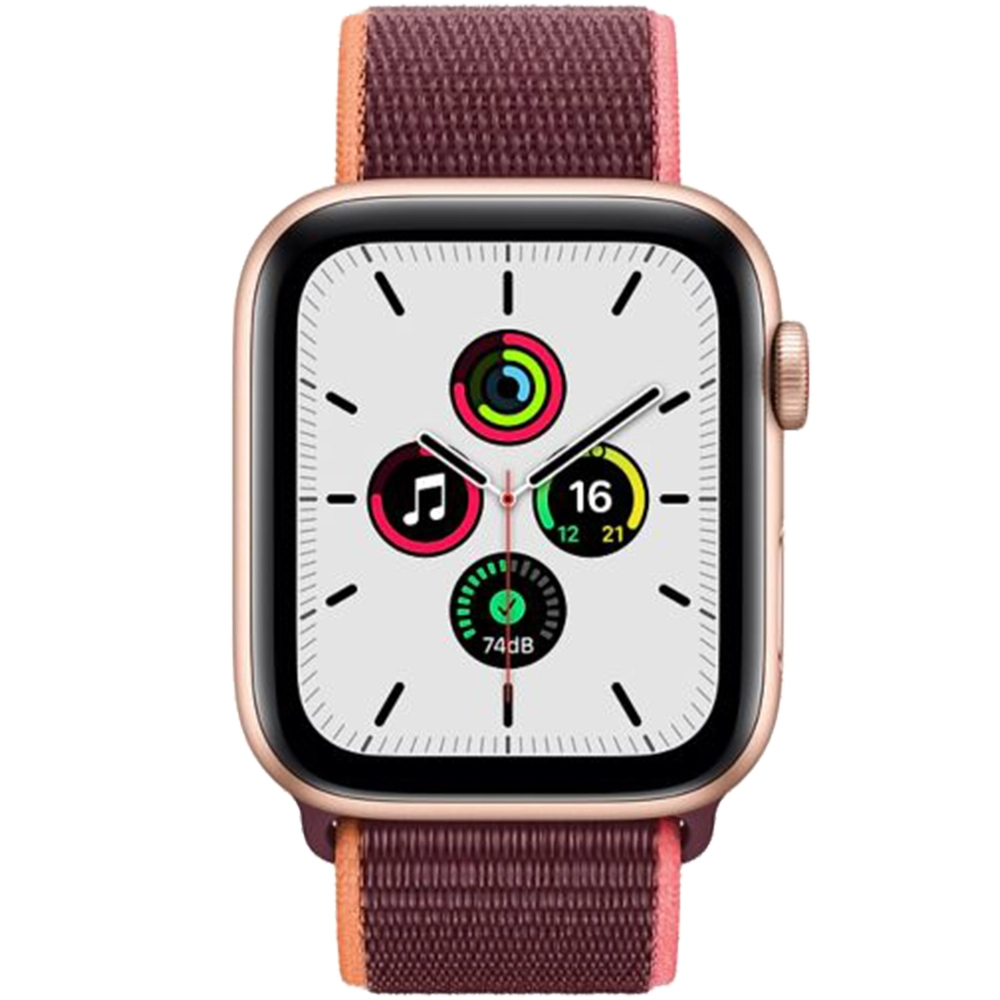 Smartwatch Watch SE GPS + Cellular 44mm Gold Aluminium Plum Sport Loop Violet
