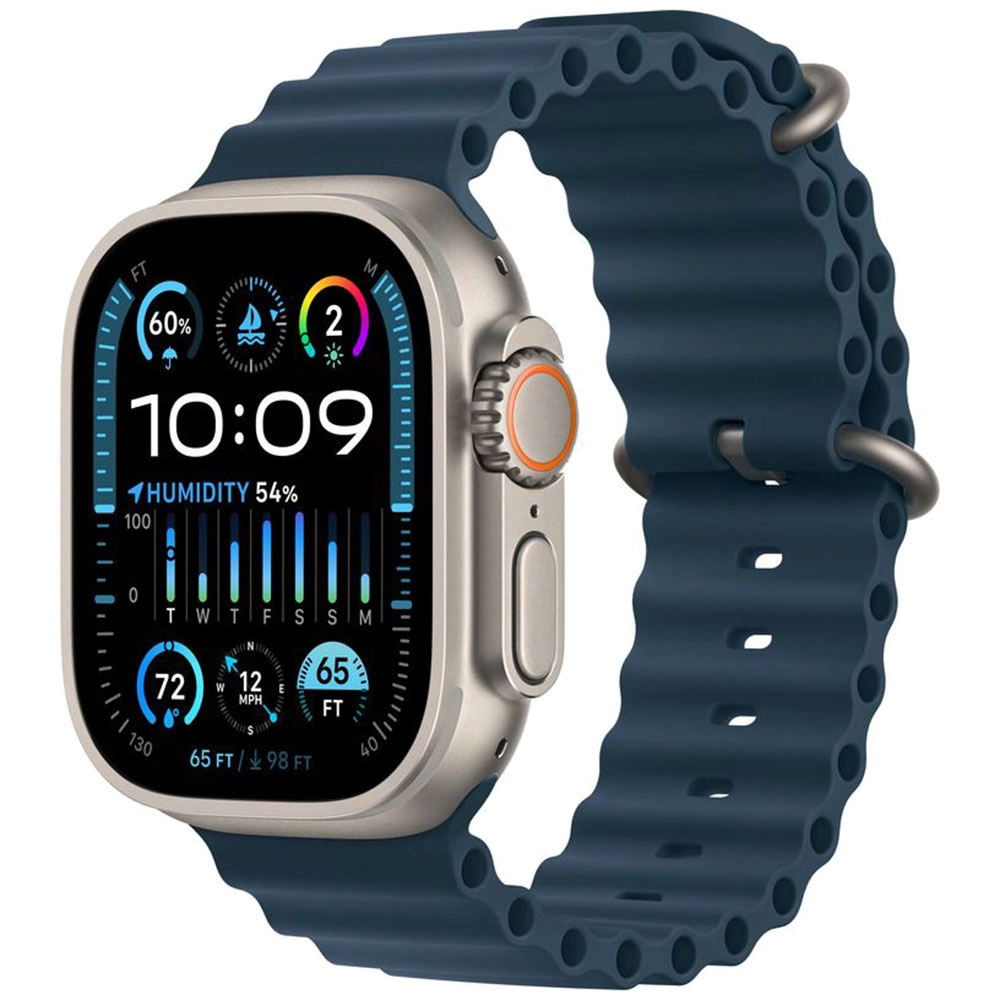 Smartwatch Watch Ultra 2 GPS+Cellular 49 mm carcasa Titan si curea Blue Ocean Albastru