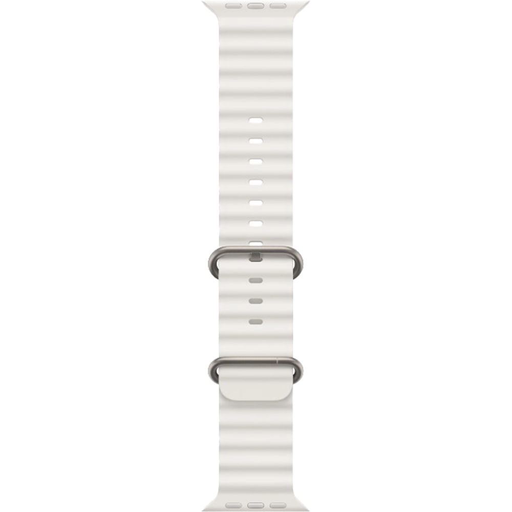 Smartwatch Watch Ultra GPS + Cellular 49 mm carcasa Titan si curea White Ocean Band Alb
