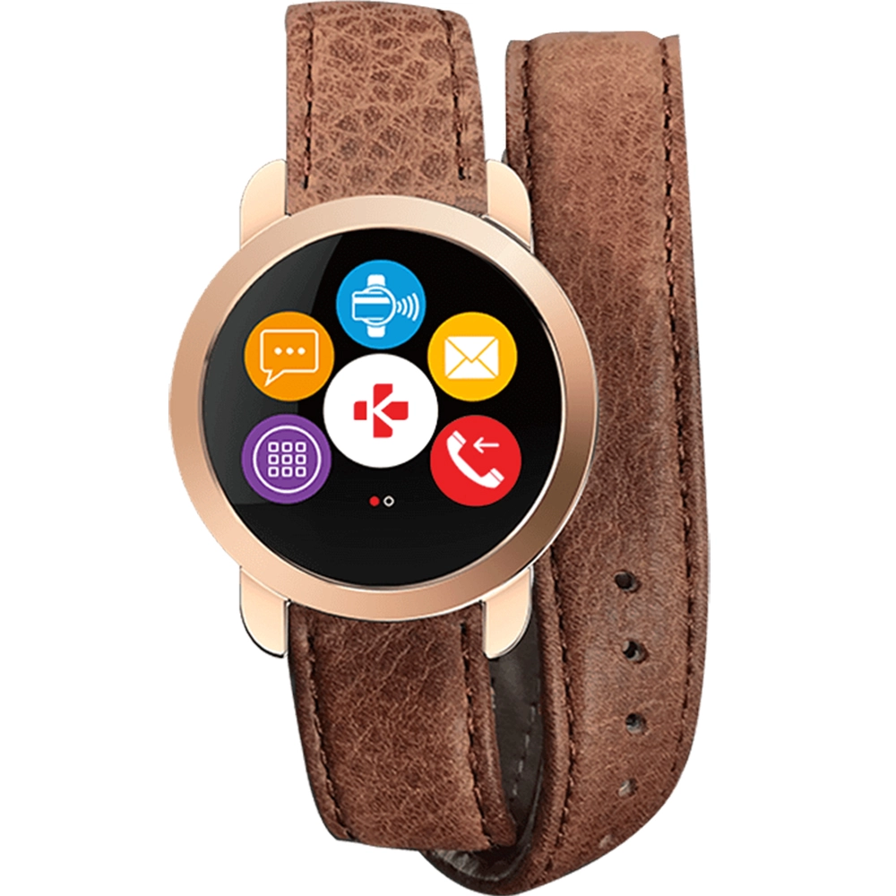 Smartwatch ZeCircle 2 Premium Piele Maro