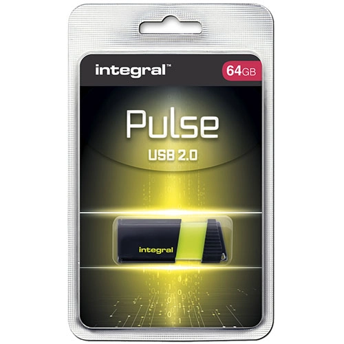 Stick USB 64GB Pulse Galben