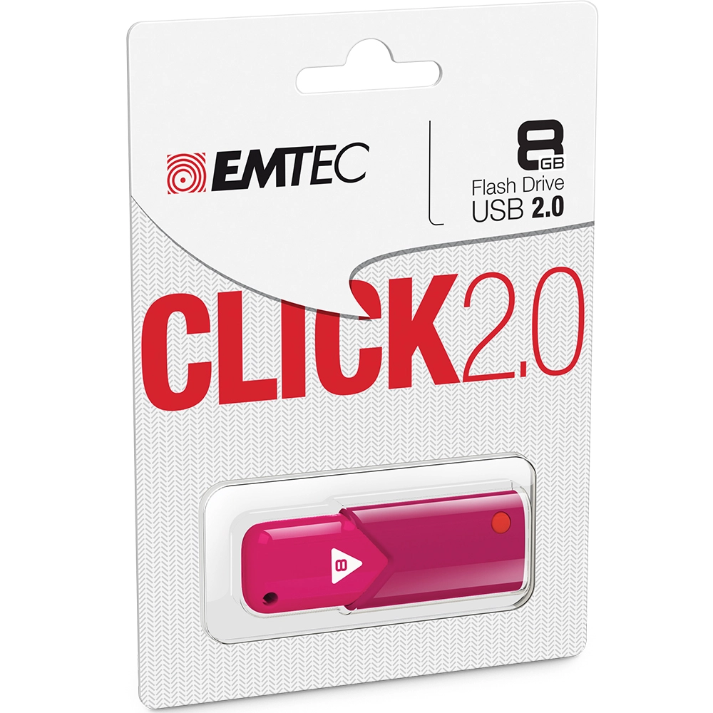 Stick USB 8GB Click 2.0 B100 Roz