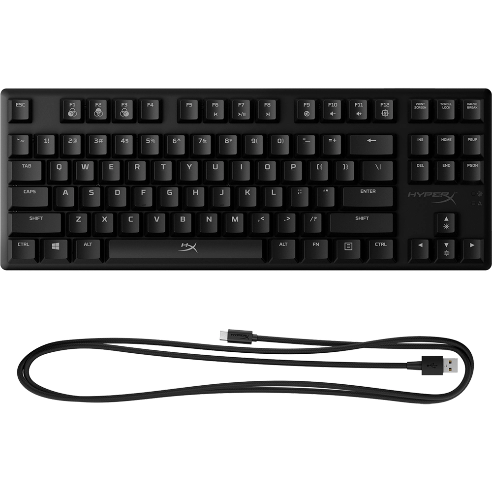 Tastatura aluminiu , Alloy Origins Core Keyboard,  Aqua Switch, cu cablu 1.8M inclus USB-A la USB-C, Layout INT, qwerty