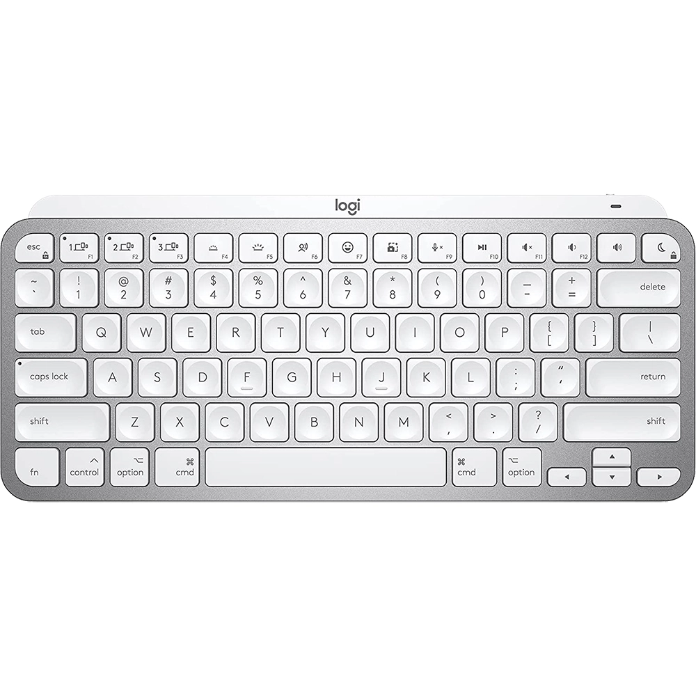 Tastatura Wireless MX Keys Mini Pentru Mac, USB, Illuminated, Bluetooth, Layout USA INT, culoare Gri - qwerty