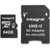 64GB MSDXC UHS-II U3 C10 V60 + Adaptor