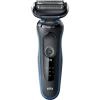Aparat De Ras 50-B1000S Series 5 Wet & Dry Shaver, 2 Accesorii, 3 Lame Flexibile, Waterproof, Albastru