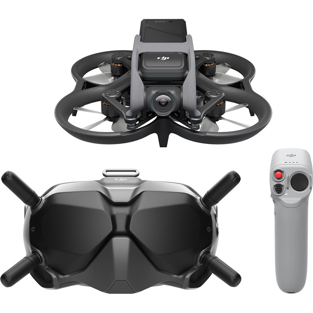 Avata Fly Smart Combo Drona cu DJI FPV Goggles V2 si DJI Motion Controller incluse Negru