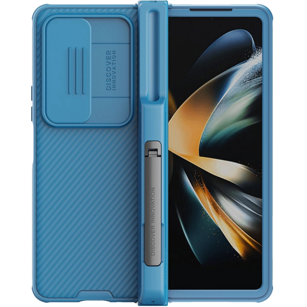 Husa Agenda Camshield Pro Case (suit) Albastru SAMSUNG Galaxy Z Fold4