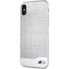 Husa Capac Spate Carbon Aluminium Argintiu APPLE iPhone X, iPhone Xs