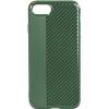 Husa Capac Spate Carbon Verde Apple iPhone 7, iPhone 8, iPhone SE 2020