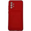 Husa Capac Spate Card Slot Rosu SAMSUNG Galaxy A52 5G/A52 4G, Galaxy A52S 5G