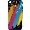 Husa Capac Spate Color Glass Pattern 3 Multicolor Apple iPhone 7, iPhone 8