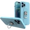 Husa Capac Spate cu Inel Albastru APPLE Iphone 12 Pro