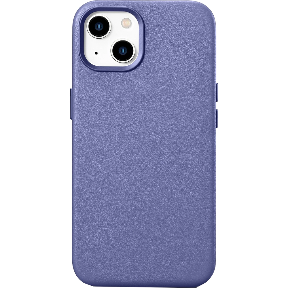 Husa Capac Spate Piele, Compatibila cu MagSafe Light Purple Mov APPLE iPhone 14