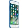 Husa de protectie Apple pentru iPhone 8 / iPhone 7 Piele culoare Sea Blue
