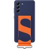 Husa Capac Spate Silicon cu Banda Albastru SAMSUNG Galaxy S21 FE 5G