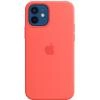 Husa De Protectie Tip Capac Spate Originala Din Silicon Roz Pink Citrus Pentru APPLE iPhone 12 Si 12 Pro