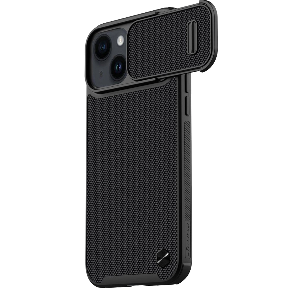 Husa Capac Spate Textured S cu Protectie Camera Negru APPLE Iphone 14 Plus
