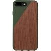 Husa Capac Spate Walnut Wood Verde Apple iPhone 7 Plus, iPhone 8 Plus