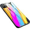 Husa Capac Spate Color Glass Pattern 3 Multicolor APPLE iPhone X, iPhone Xs