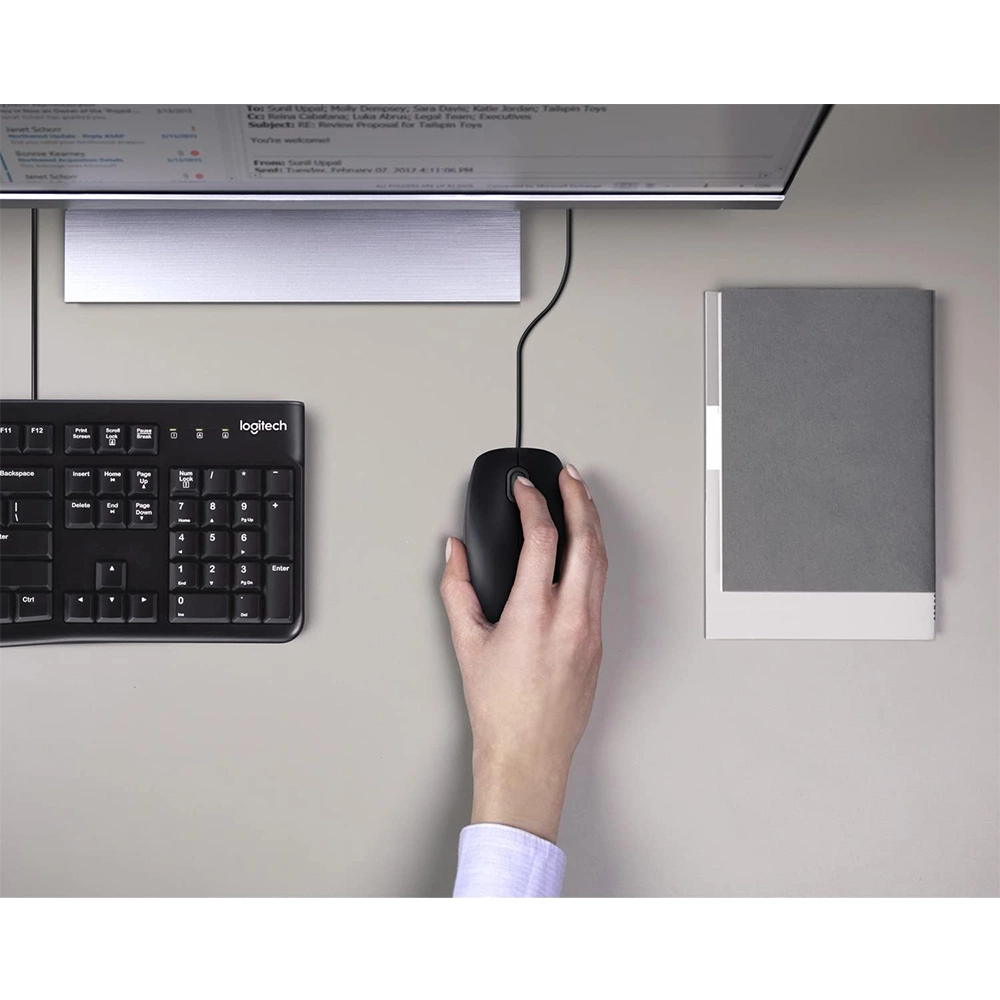 Kit Tastatura si Mouse cu fir MK120 Negru