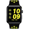 Smartwatch Exclusive Negru Si Curea Sport Negru-Verde 22 mm, Display 1.54 inch, Functie telefon, MicroSim, Bluetooth 4.0