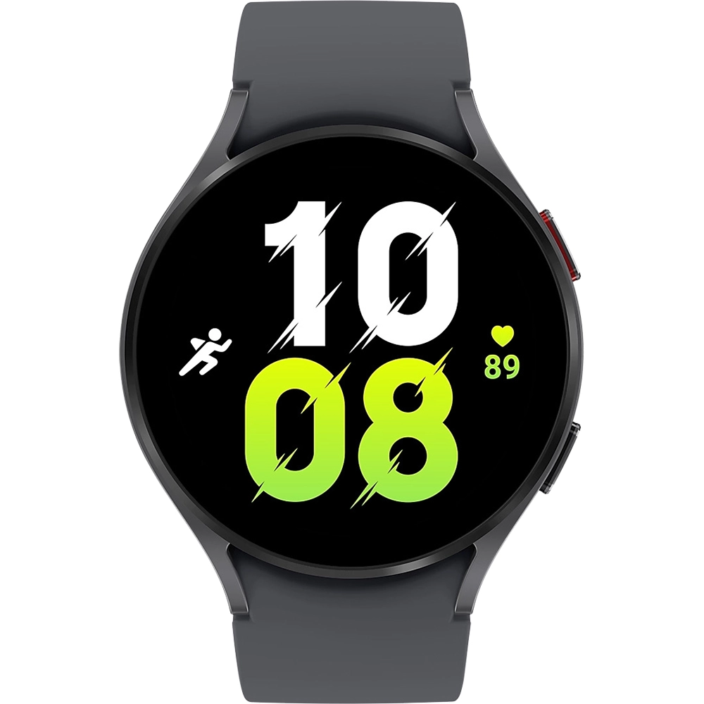 Smartwatch Galaxy Watch 5 Bluetooth 44 mm carcasa Aluminiu Graphite Sport Band + curea sport M/L Sapphire Gri